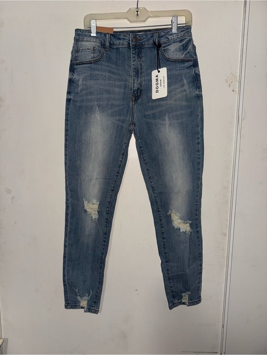 Denim - Women's Distressed Blue Skinny Jeans